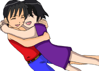 .:. Heba and Shon .:. Hug by Heba-Asawa