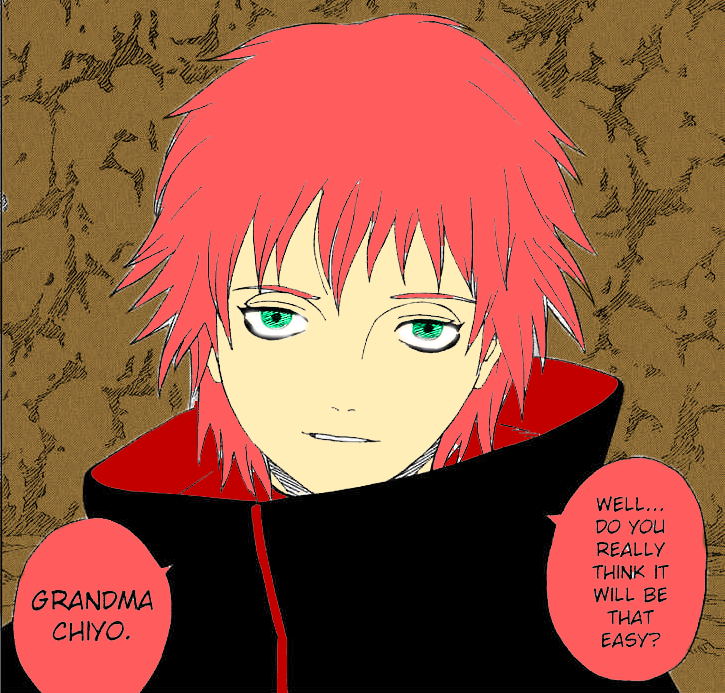 Sasori's words to Chiyo Scan