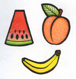 Fruits doodles