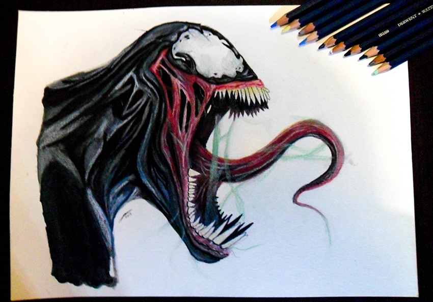 pix Venom Drawing Easy Head deviantart