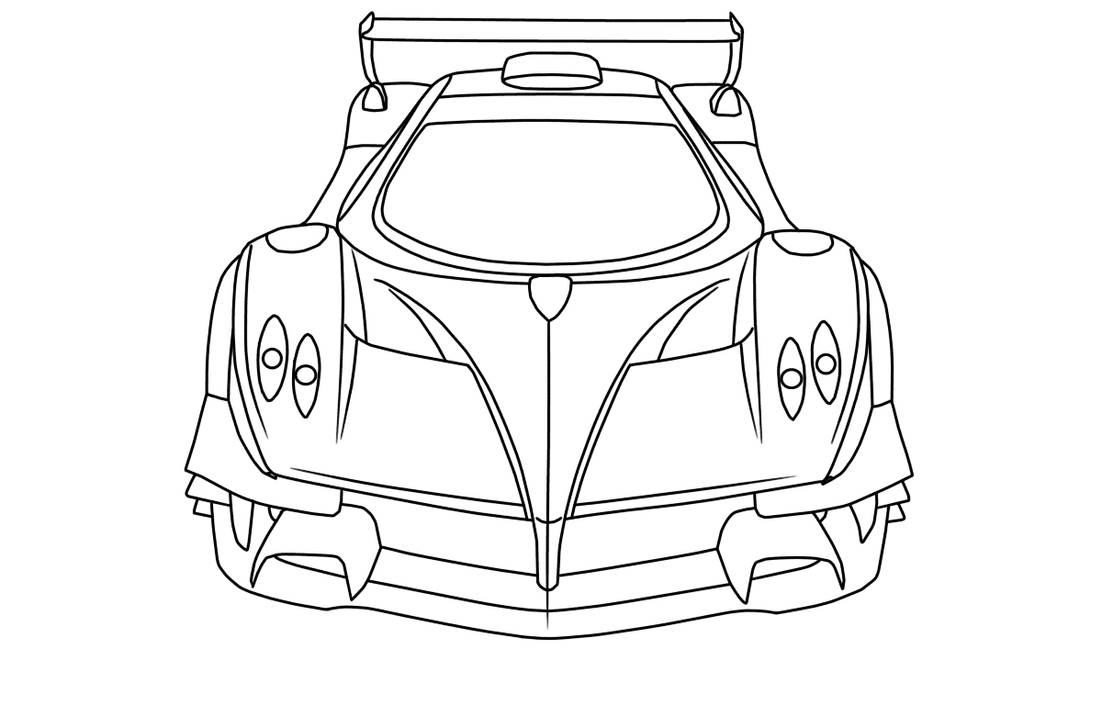Pagani zonda R simple by fineyouwin1 on DeviantArt