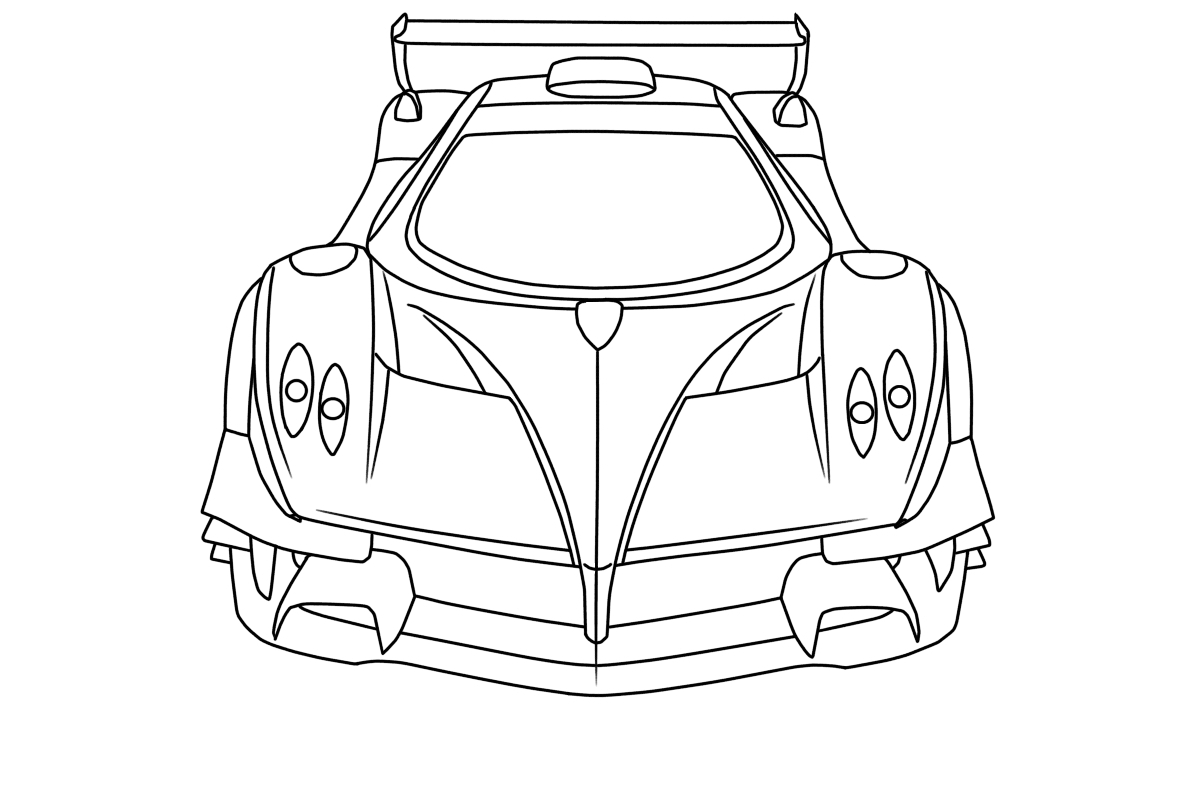 Pagani zonda R simple by fineyouwin1 on DeviantArt