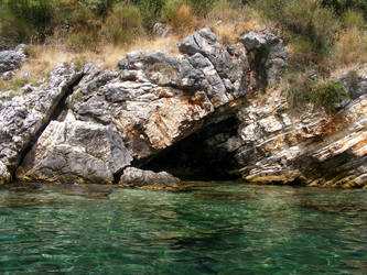 small cave at kalami_corfu
