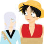 luffy and my oc mizu