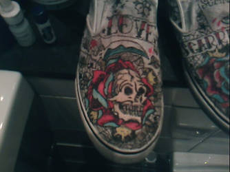 tattooed shoe