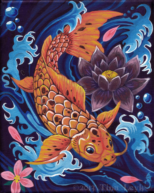 Tattoo Style Koi