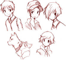 Persona 3 Guy Sketches