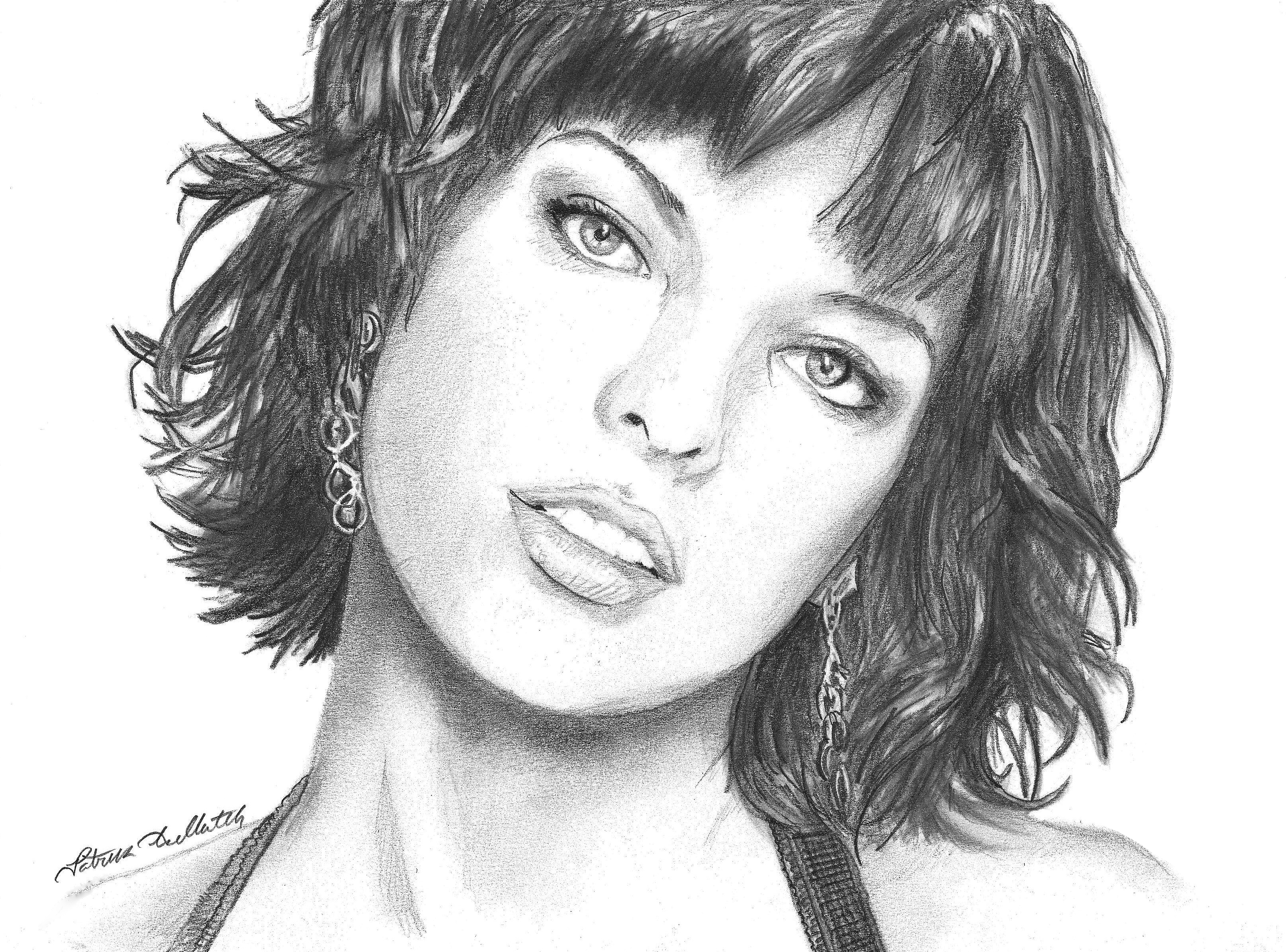 Milla Jovovich sketch