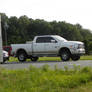 White Dodge Ram 2500