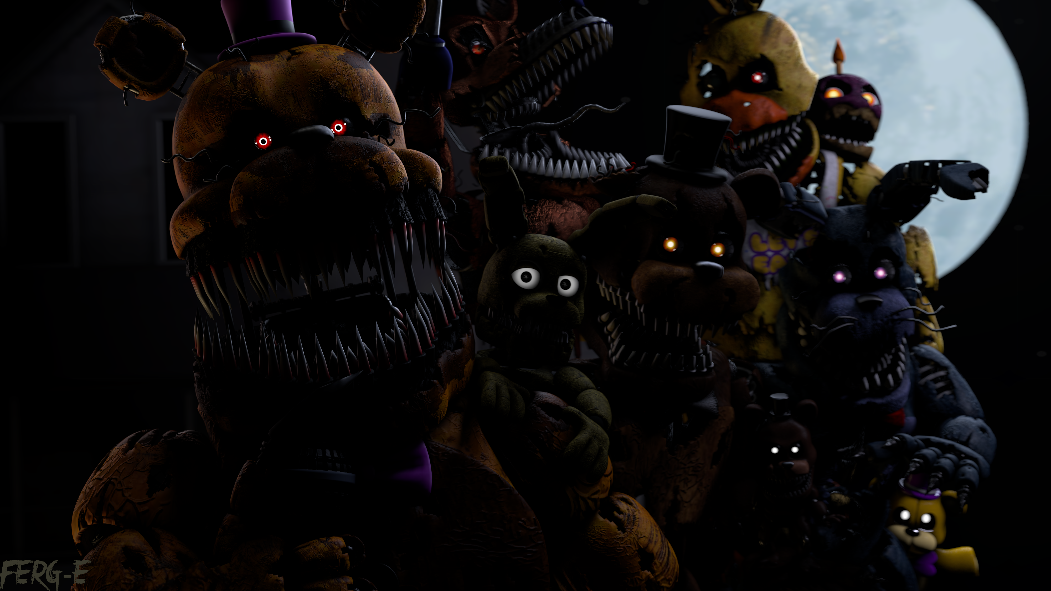 Five Nights at Freddy's 4 2nd Anniversary. by Fer-Ge on DeviantArt