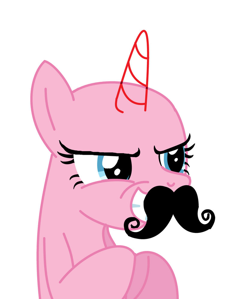 Pinkie Pie With Mustache Base By FireMikuStrench By FireMikuStrench On pinkie-pie-with-mustache-base-by-firemikustrench-by-firemikustrench-on