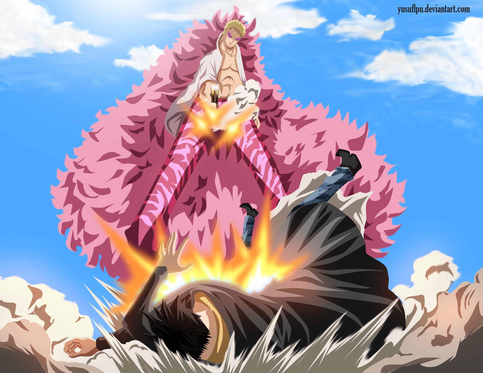 One Piece Wallpaper One Piece Luffy Law Vs Doflamingo One Piece Wallpaper One Piece Luffy Law Vs Doflamingo