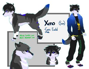 Xeno Reference Sheet (New Fursona)