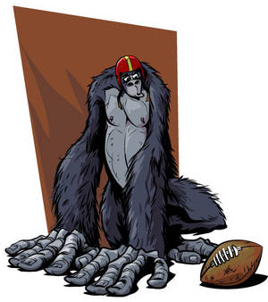 Monkey with Football