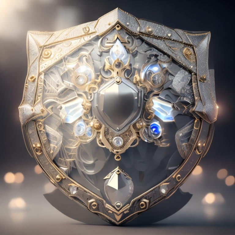 Elegant and expensive shield with various jewels by HShadowarts on ...
