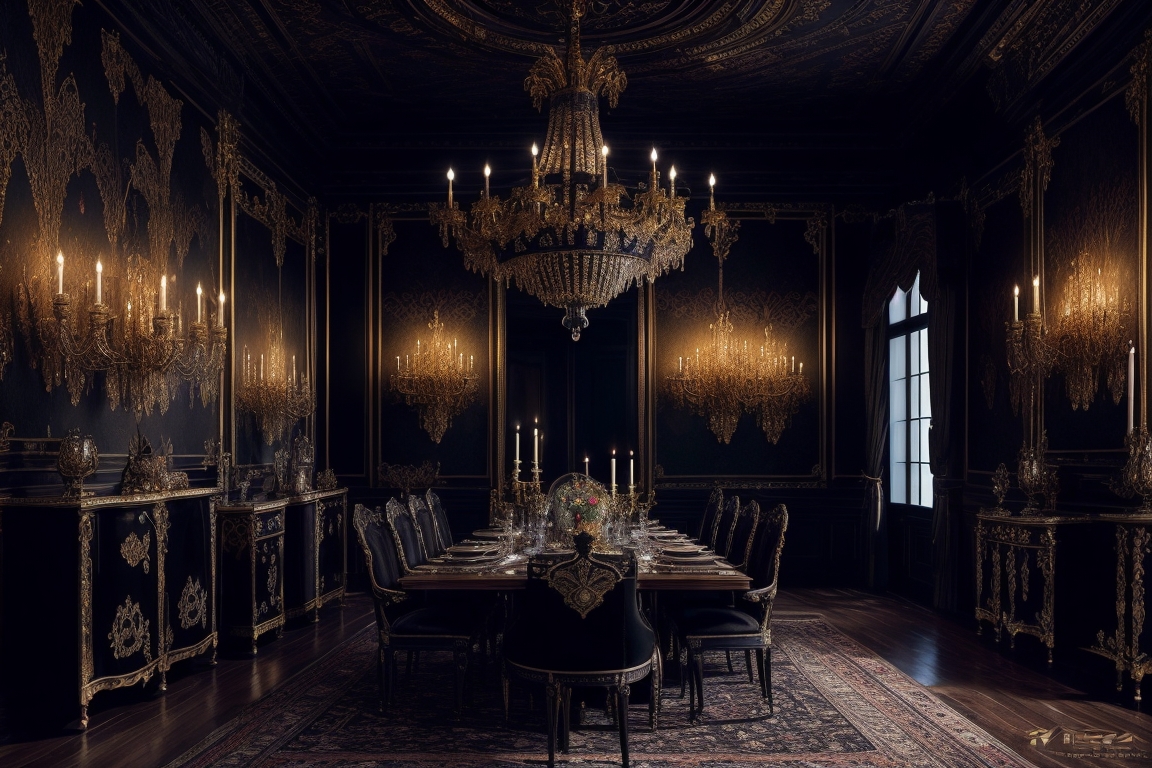 dining room of a luxurious castle by HShadowarts on DeviantArt