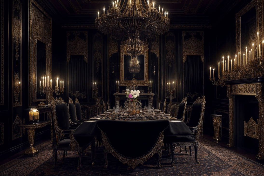 dining room of a luxurious castle by HShadowarts on DeviantArt