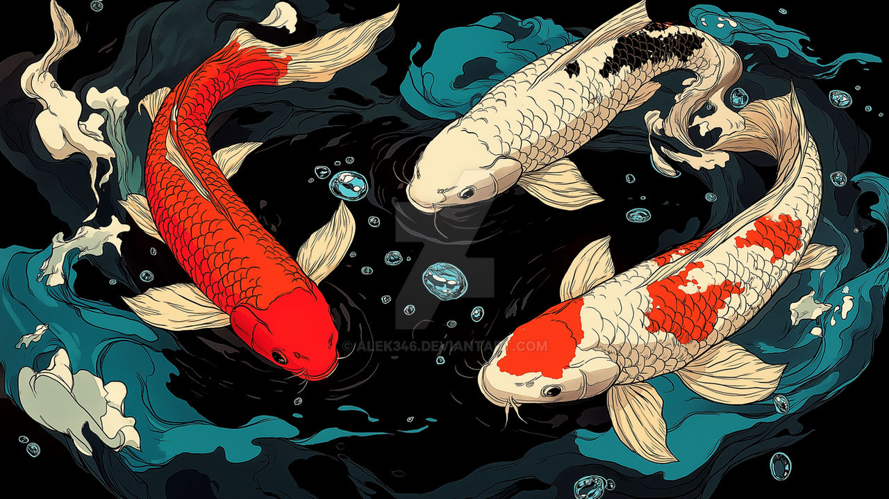 Fish Dancer Koi Fish Dance - Traditional Japanese Water Aesthe by alek346 on DeviantArt