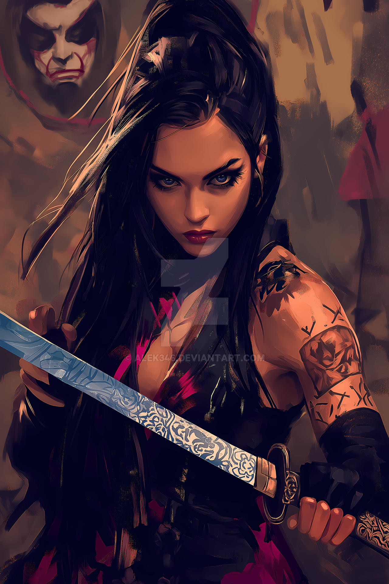 Evil Sameri Pictures Evil Female Samurai Kagemaru | Archive Of The Celestial Han Empire