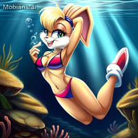 Lola Bunny underwater 4 (ai art)
