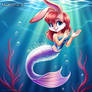 Babs bunny mermaid (ai art)