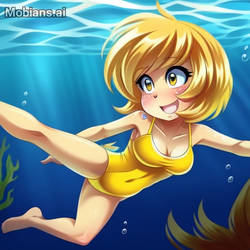 Tina underwater 4 (ai art)