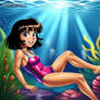 Dora underwater 7 (ai art)