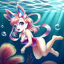 Sylveon underwater 9 (ai art)