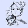 Riza Hawkeye and Black Hayate