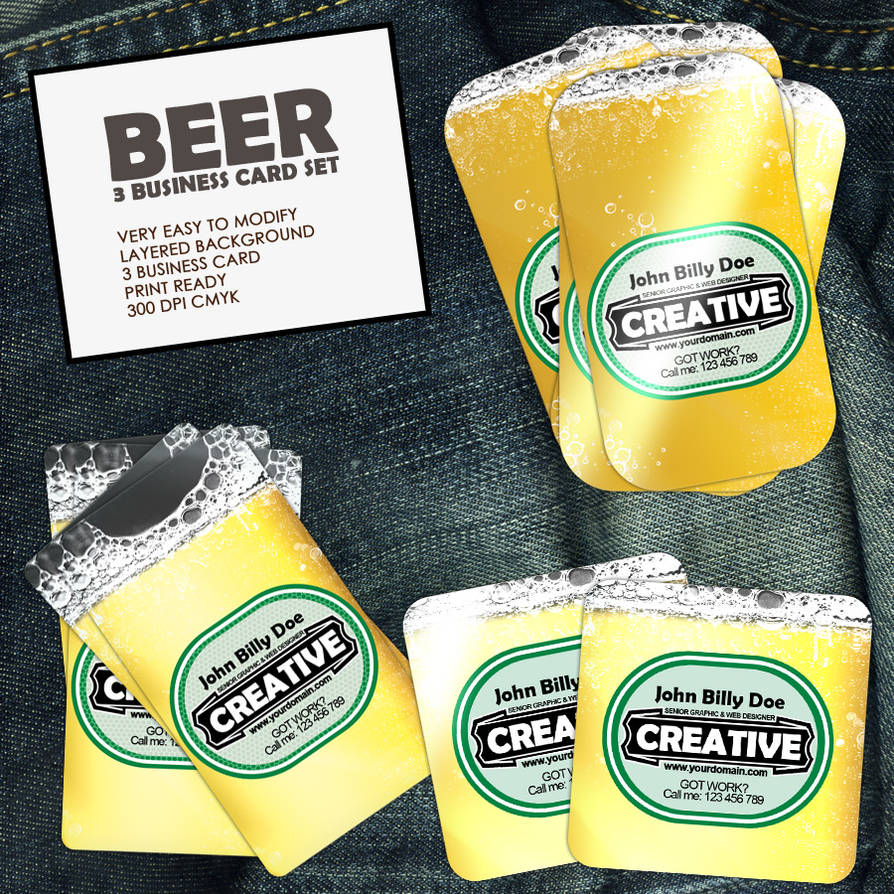 I Like Beer Business Cards by oliverstoys