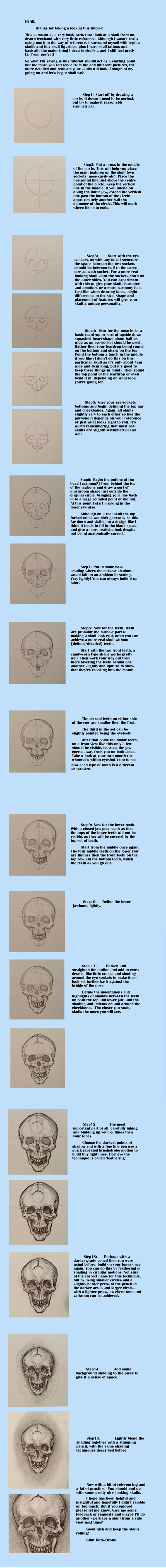 Skull Tutorial (Front Face)