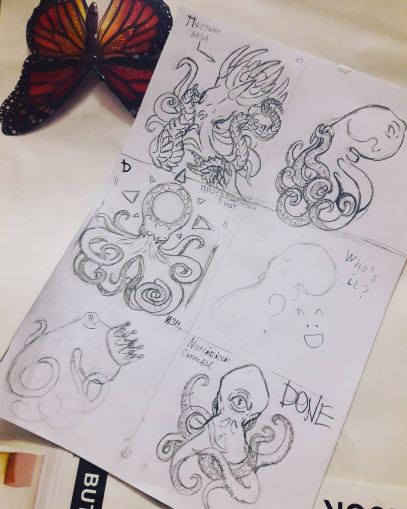 Different octo sketches part I by Stanislava-Korn on DeviantArt