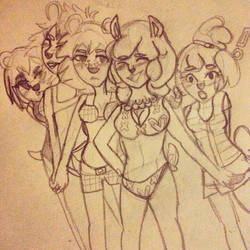 Animal crossing girls: beach day!