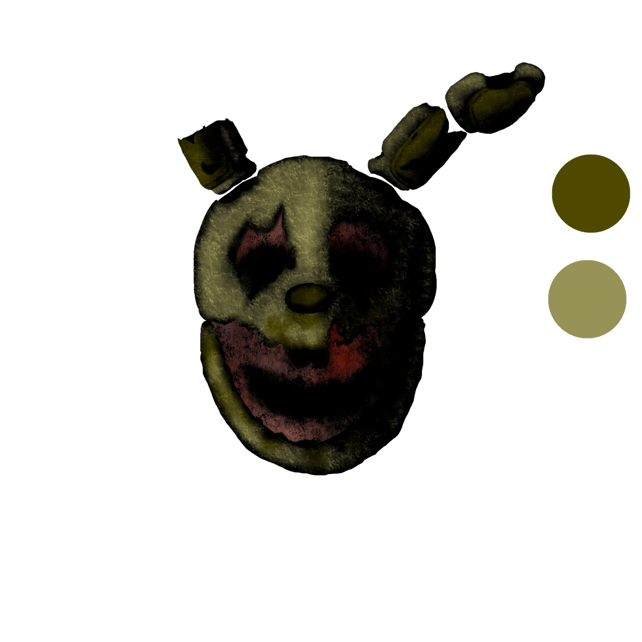 Spring Trap Scared Face Springtrap Creepy WIP 1/? by Springy1983 on DeviantArt