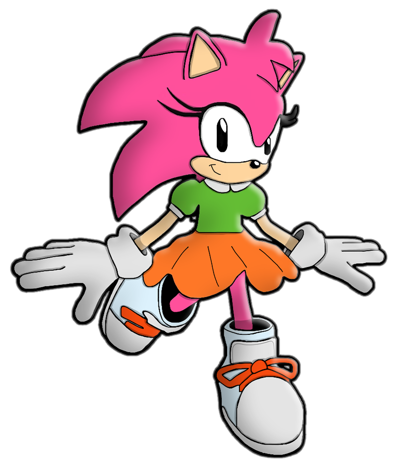 Classic Amy render by Reddragon0115 on DeviantArt