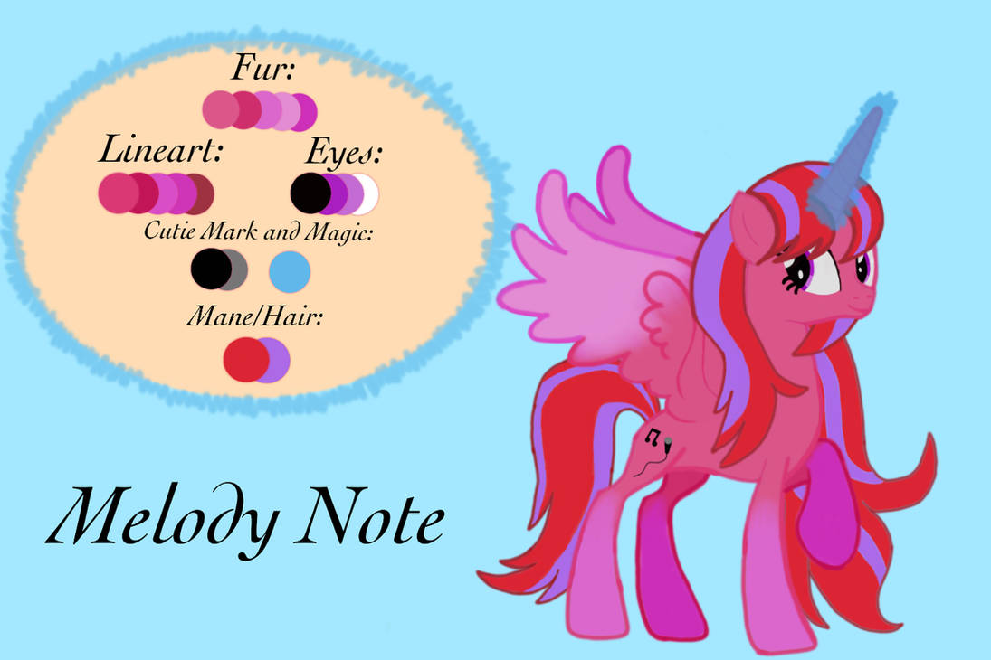 Melody Note (Mlp OC) Reference Sheet by Princess-Cadence-MLP on DeviantArt