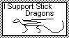 Stick Dragon - Stamp