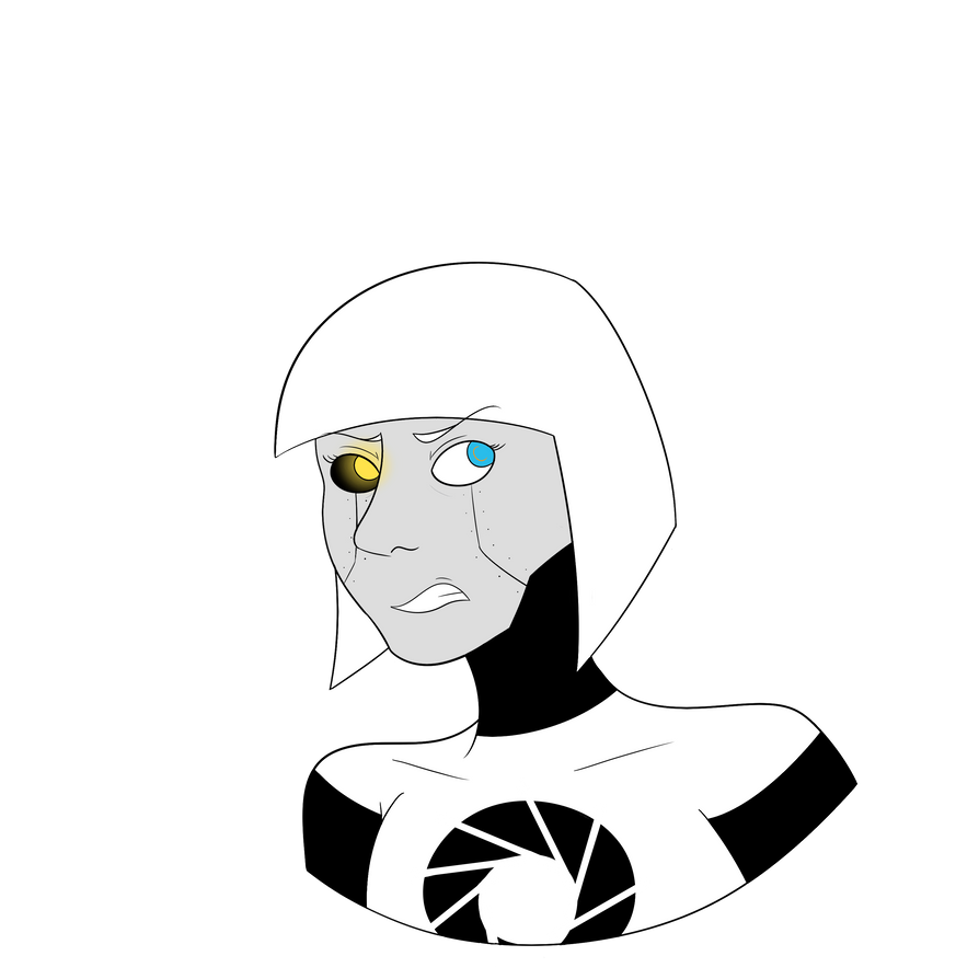 Human!Glados by EmmyMay00 on DeviantArt