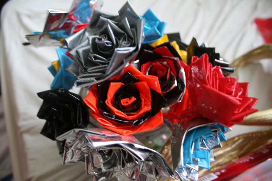 I'm selling duct tape roses