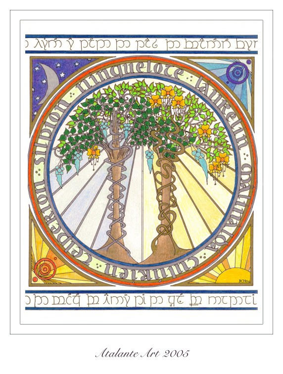 The Two Trees of Valinor by elegaer on DeviantArt