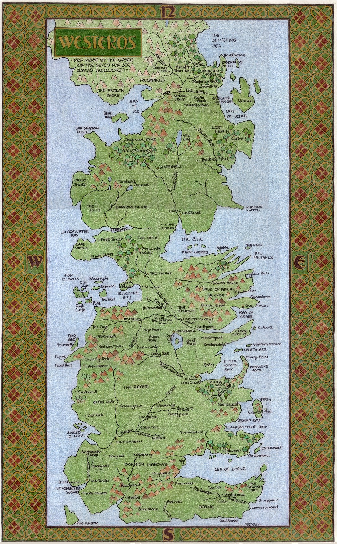 Map Of Westeros By Elegaer On Deviantart