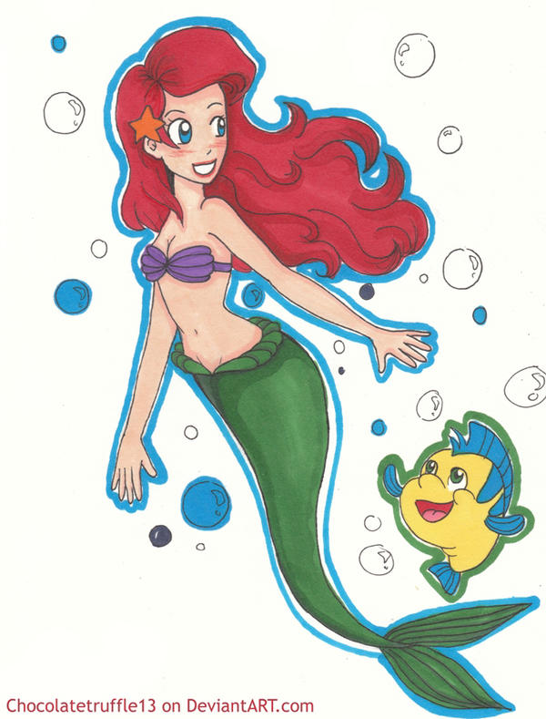 Ariel and Flounder