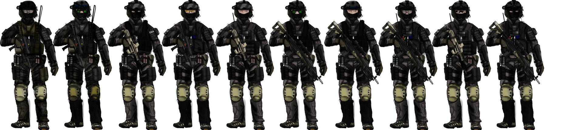 Black ops Soldiers concept