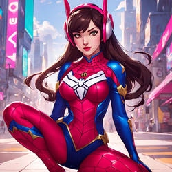 D.va as Spiderwoman version