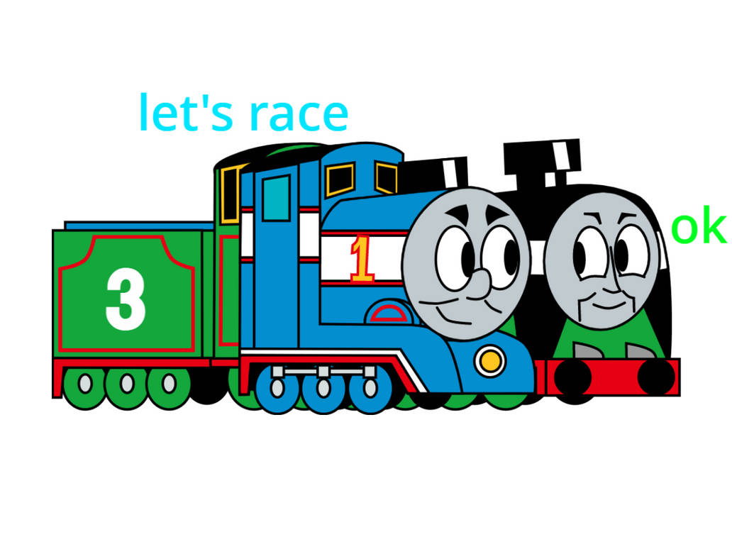 Thomas and Henry do be racing tho by AEGfanno123 on DeviantArt