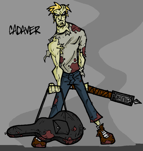 Cadaver half-dead vigilante