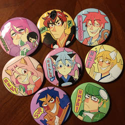 Youkai! knb buttons by Feri-Marife