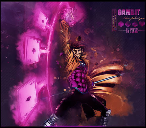 Gambit The Player by SteveMTP on DeviantArt