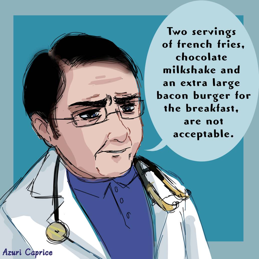 Random sketch: Dr. Nowzaradan scolding a patient. by AzuriCaprice on  DeviantArt