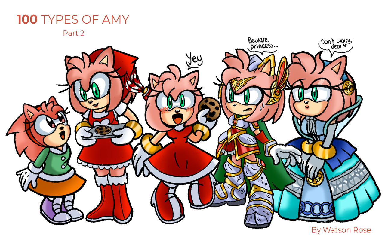 Amy Variants 100 types of Amy - Part 2 by WattsonRose on DeviantArt